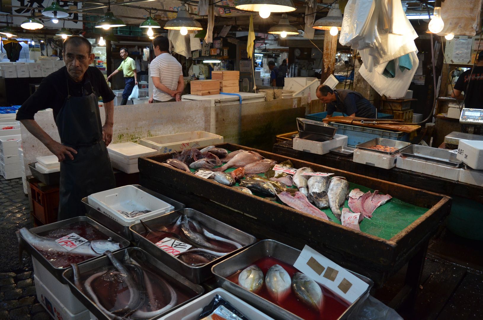 Verkauf auf dem Tsukiji Markt, Tokyo