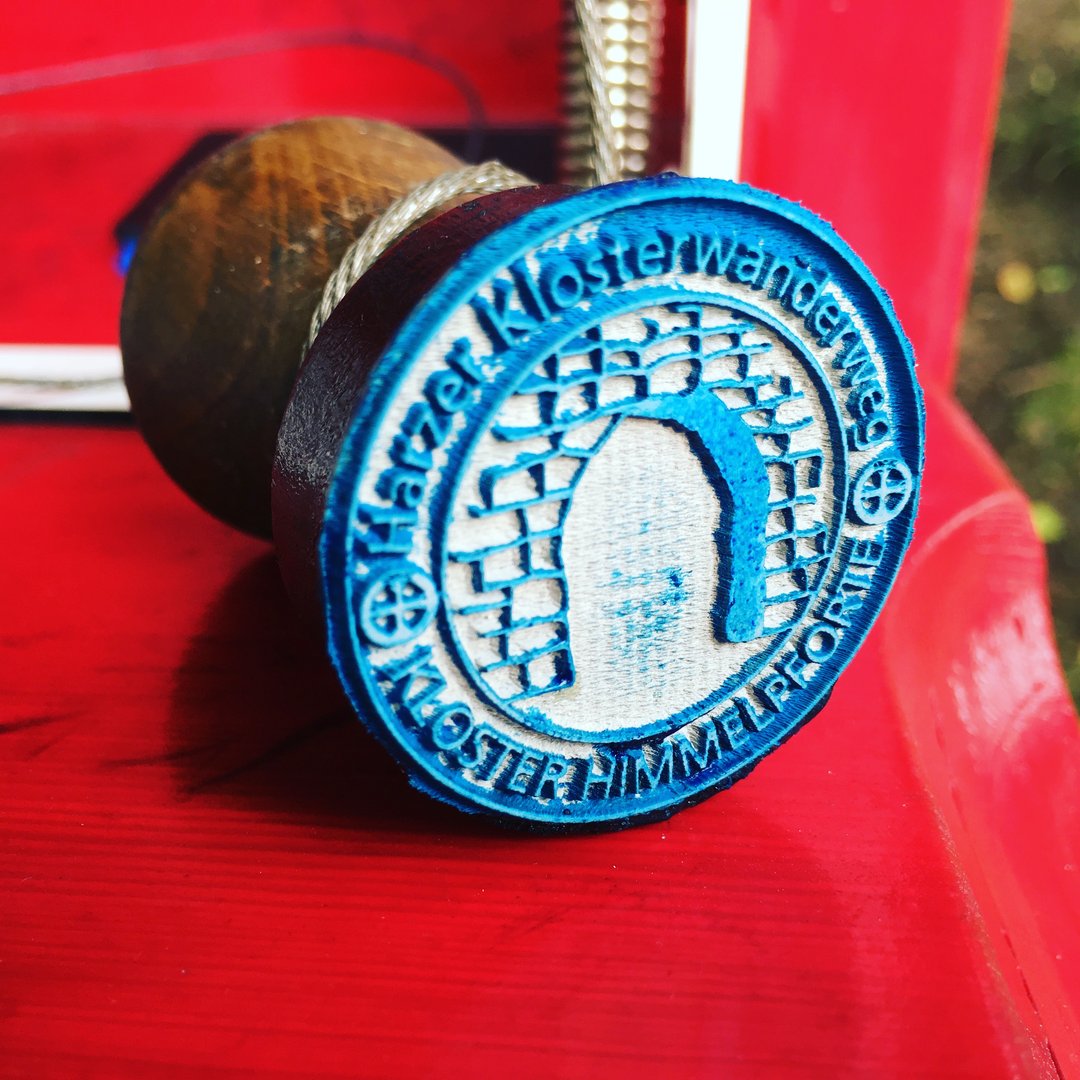 Harzer Klosterwanderweg Stempel am Kloster Himmelpforte