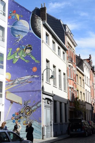 Comic Rundgang in Brüssel Yoko Tsuno