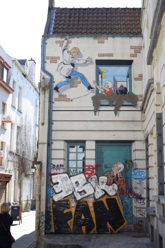 Comic Rundgang in Brüssel Rick Master