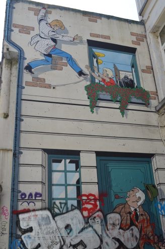 Comic Rundgang in Brüssel Rick Master