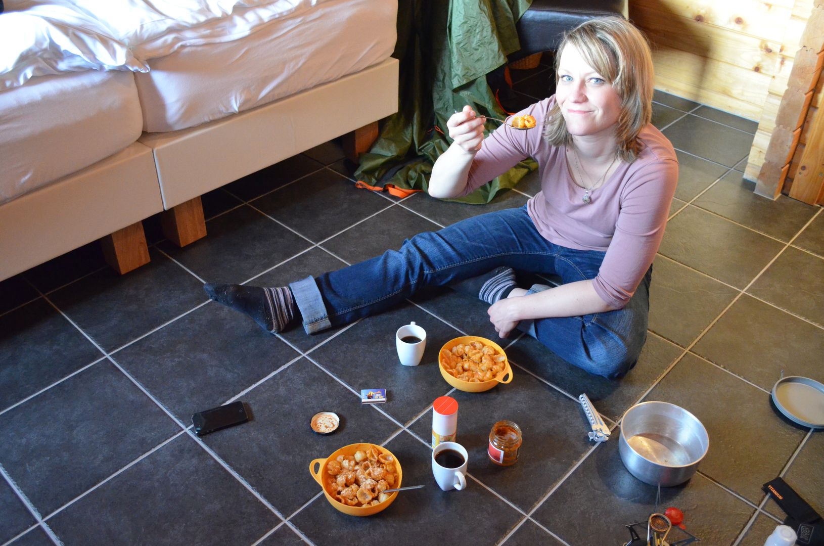 Island essen in Unterkunft