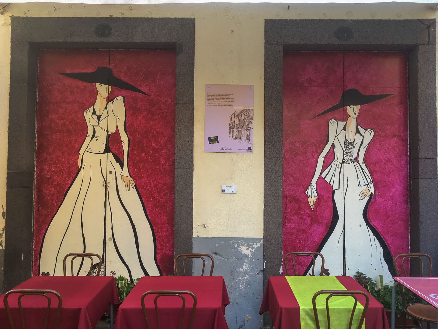 Bunte Türen in Funchal Madeira