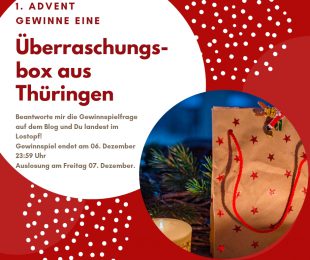 1. Advent – Gewinnt eine Überraschungsbox aus Thüringen